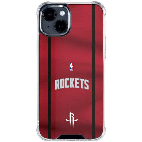 NBA Houston Rockets Jersey iPhone 15 Clear Case